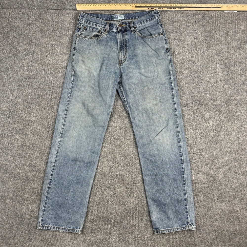 Signature‎ Levi Strauss Jeans Mens Size 32 Blue Relaxed Fit Straight Leg Denim